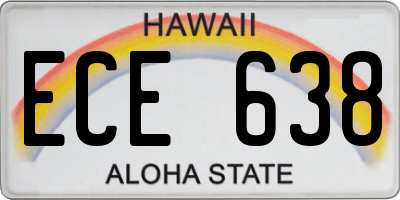 HI license plate ECE638