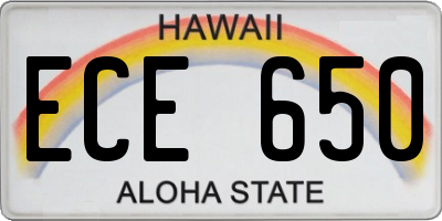 HI license plate ECE650