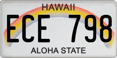HI license plate ECE798