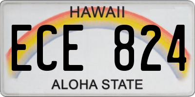 HI license plate ECE824