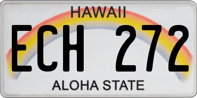 HI license plate ECH272