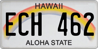 HI license plate ECH462