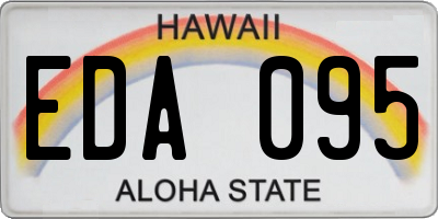 HI license plate EDA095