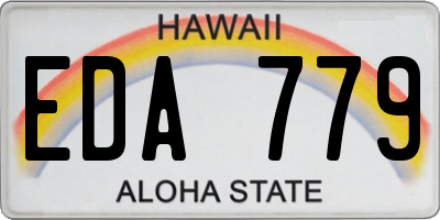 HI license plate EDA779