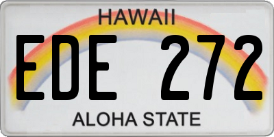 HI license plate EDE272