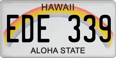 HI license plate EDE339