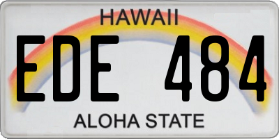 HI license plate EDE484