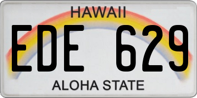 HI license plate EDE629