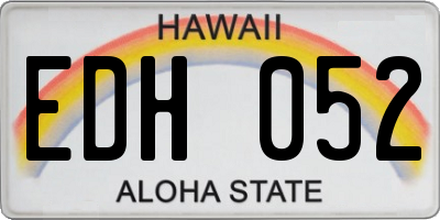 HI license plate EDH052