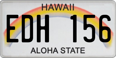 HI license plate EDH156