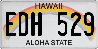 HI license plate EDH529