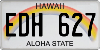 HI license plate EDH627