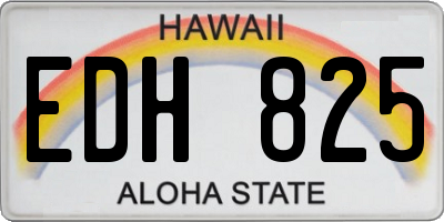 HI license plate EDH825