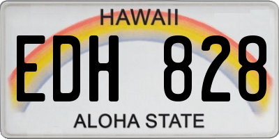 HI license plate EDH828