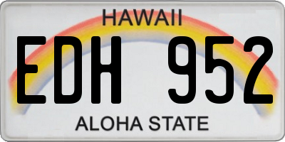 HI license plate EDH952