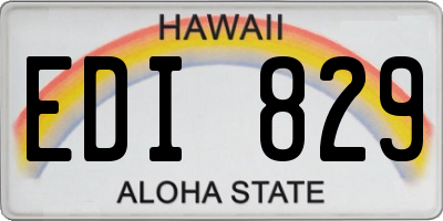 HI license plate EDI829