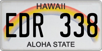 HI license plate EDR338