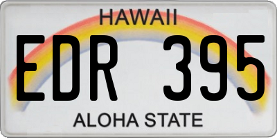 HI license plate EDR395
