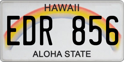 HI license plate EDR856
