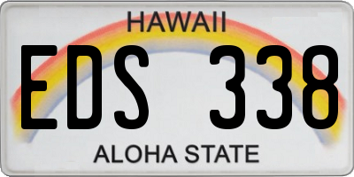 HI license plate EDS338