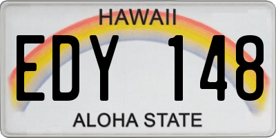 HI license plate EDY148