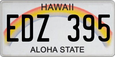 HI license plate EDZ395