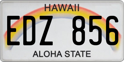 HI license plate EDZ856