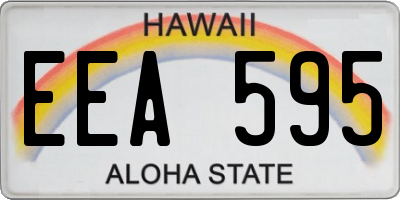 HI license plate EEA595