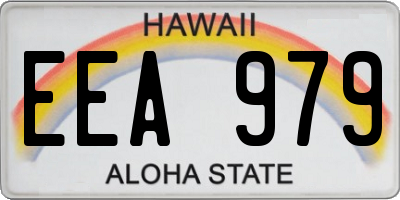 HI license plate EEA979