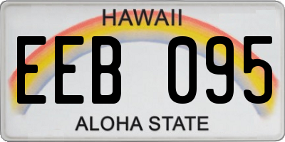 HI license plate EEB095