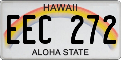 HI license plate EEC272