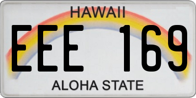 HI license plate EEE169