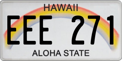 HI license plate EEE271