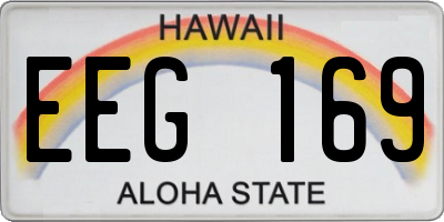 HI license plate EEG169