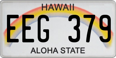 HI license plate EEG379