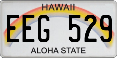 HI license plate EEG529