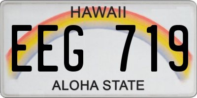HI license plate EEG719