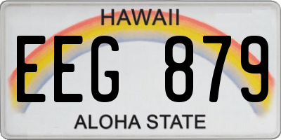 HI license plate EEG879