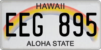 HI license plate EEG895