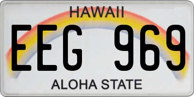 HI license plate EEG969