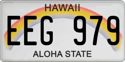 HI license plate EEG979