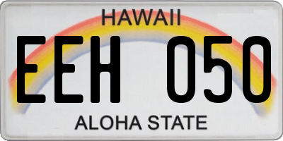 HI license plate EEH050