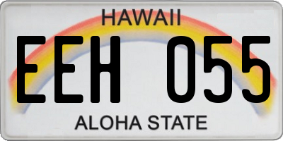 HI license plate EEH055