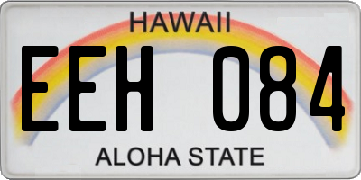 HI license plate EEH084