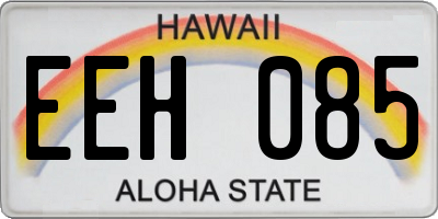HI license plate EEH085
