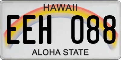HI license plate EEH088