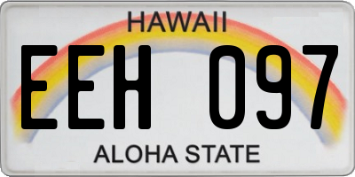 HI license plate EEH097