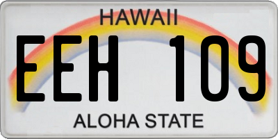 HI license plate EEH109