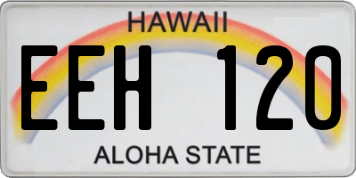 HI license plate EEH120