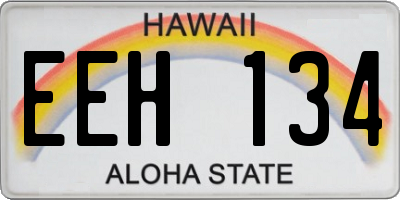 HI license plate EEH134